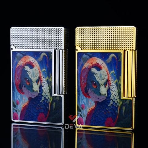 Dupont Hồng Kông Sơn Mài Chủ Đề Rắn Thần Nắp Vân Kim Cương D170