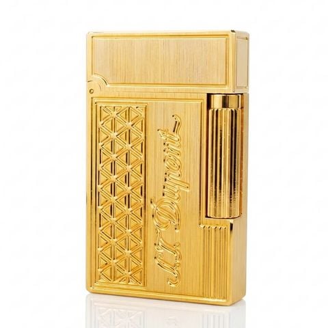 Bật lửa Dupont kẻ vàng vuông D34