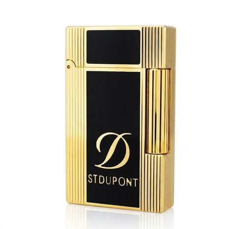 Dupont Hồng Kông Sơn Mài Đường Viền Kẻ Dọc Với Logo Thương Hiệu D21