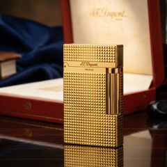 S.T. Dupont Ligne 2 (2 Lỗ) - Họa Tiết Vân Kim Cương Nổi Diamond Head - Tiếng Chuông Vang DPH64