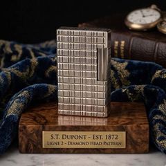 S.T. Dupont Ligne 1 (1 Lỗ Cao) - Bọc Vàng 20 Microns - Tuyệt Tác Di Sản Pháp DPH86