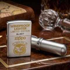 Zippo 1995 Kèm Móc Khóa Bình Xăng Dự Phòng – Đời XI La Mã – Bản Full Box Chính Hãng C33