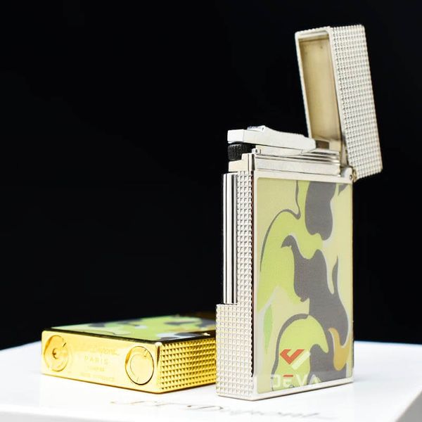 Dupont Hồng Kông Sơn Mài Hoa Văn Nguỵ Trang Camo Ngọn Lửa D206