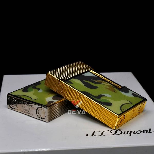 Dupont Hồng Kông Sơn Mài Hoa Văn Nguỵ Trang Camo Ngọn Lửa D206