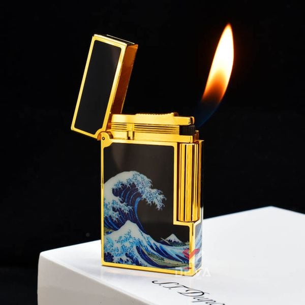 Dupont Hồng Kông Sơn Mài Chủ Đề Bức Tranh Sóng Lừng Ở Kanagawa D213