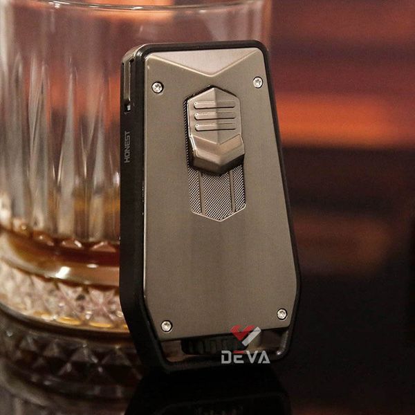 Bật lửa gas Honest khò 2 tia có cửa sổ quan sát nhiên liệu BCZ864