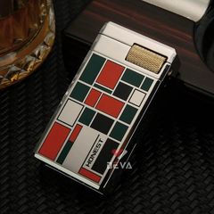 Bật lửa gas đá Honest lửa kép có ô cửa quan sát nhiên liệu BCZ861