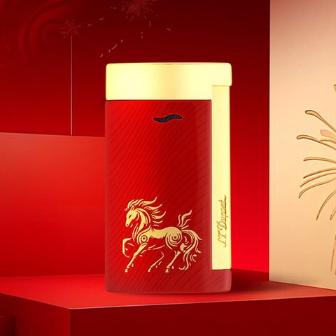 ST Dupont Slim 7 Horse ngựa đời mới 2026 lửa khò xanh DPK16