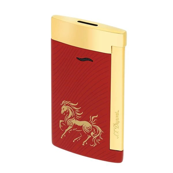 ST Dupont Slim 7 Horse ngựa đời mới 2026 lửa khò xanh DPK16