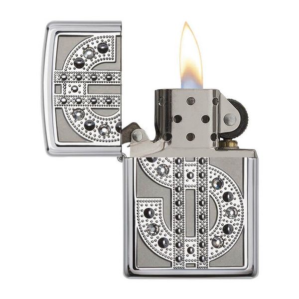 Zippo Ốp Emblem Bling Nạm Kim Cương Z357