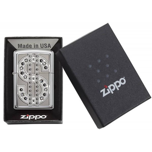 Zippo Ốp Emblem Bling Nạm Kim Cương Z357