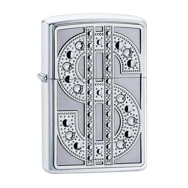 Zippo Ốp Emblem Bling Nạm Kim Cương Z357