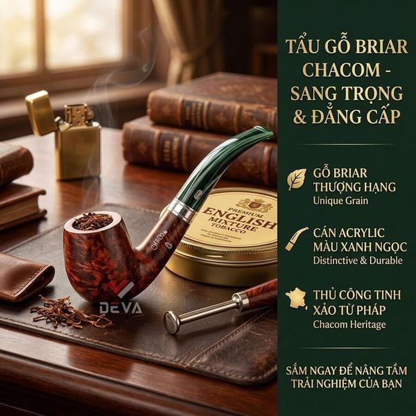 Tẩu Chacom cán xanh Noel N42D