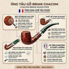 Tẩu Chacom cán xanh Noel N42D