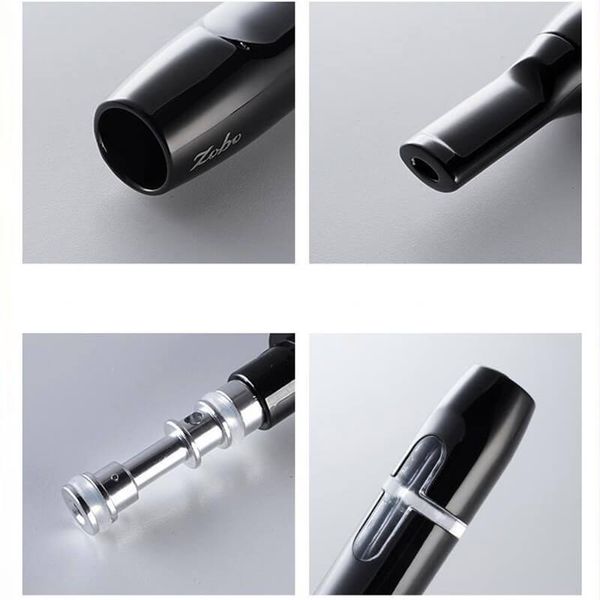 Tẩu lọc chính hãng Zobo nhiều size thuốc lá kèm ống đựng ZB-375