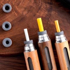 Gạt tàn thuốc lá di động vỏ gỗ cầm tay cho xe ô tô H015