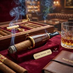 Set tẩu Cigar thân gỗ Freesize kèm lọc và dụng cụ vệ sinh TG24