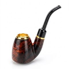 Tẩu hút Xì Gà gỗ cẩm lông chuột đế đứng cán sừng Freesize TS17