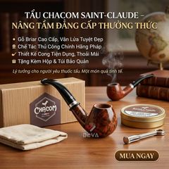 Tẩu gỗ thạch nam chính hãng Chacom 214