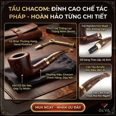 Tẩu gỗ thạch nam Chacom Skipper N264