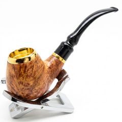 Tẩu sừng lõi đồng mạ vàng Freesize các cỡ TS09