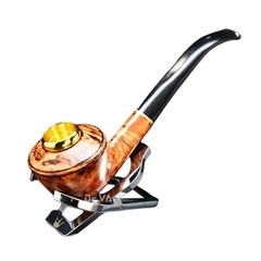 Tẩu cỡ trung Freesize 32-44 thân gỗ cán sừng TS27