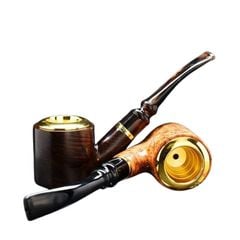 Tẩu thân gỗ cán sừng lõi thép Freesize TS22