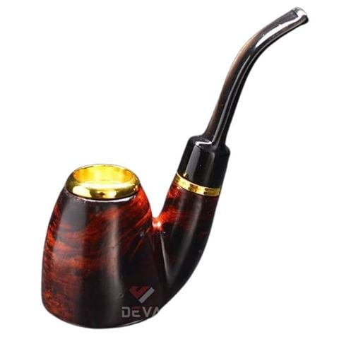 Tẩu Hút Cigar Gỗ Cẩm Lông Chuột Đế Đứng Cán Sừng Freesize TS17: