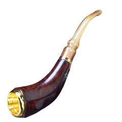 Tẩu Xì Gà gỗ cẩm cán sừng dáng thẳng Freesize TS18