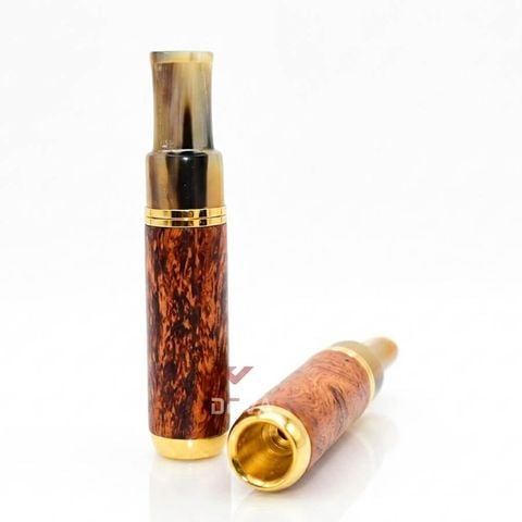 Tẩu gỗ các loại cán sừng cho xì gà mini TN05