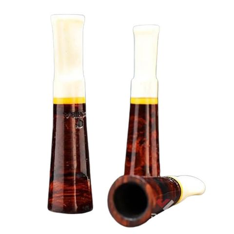 Tẩu mini thân gỗ cán sừng TS25