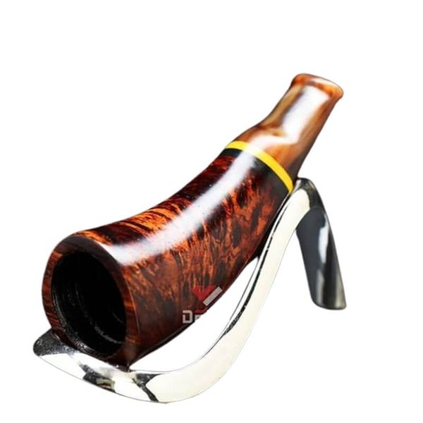 Tẩu gỗ thân ngang cán sừng size 40-60 TS30