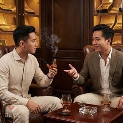 Tẩu cỡ trung Freesize 32-44 thân gỗ cán sừng TS27