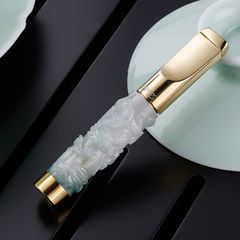 Tẩu lọc vệ sinh thân đá ngọc khắc hình rồng nổi Zobo ZB 358