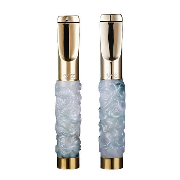 Tẩu lọc vệ sinh thân đá ngọc khắc hình rồng nổi Zobo ZB 358