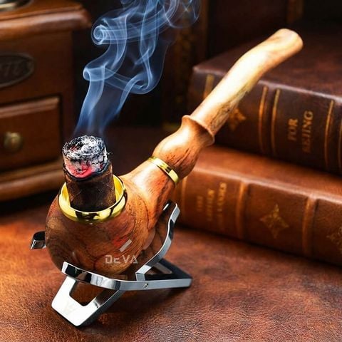 Tẩu gỗ sưa cán thẳng Freesize TG23