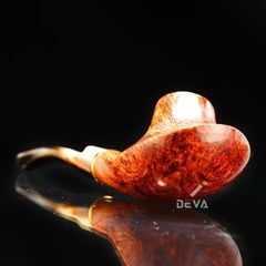 Tẩu gỗ đáy loe cán sừng chuyên dụng cho Cigar và thuốc lá sợi TS33