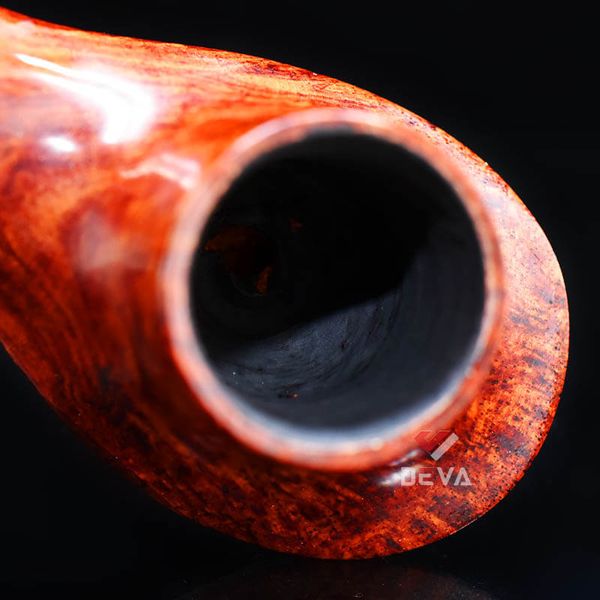 Tẩu gỗ đáy loe cán sừng chuyên dụng cho Cigar và thuốc lá sợi TS33