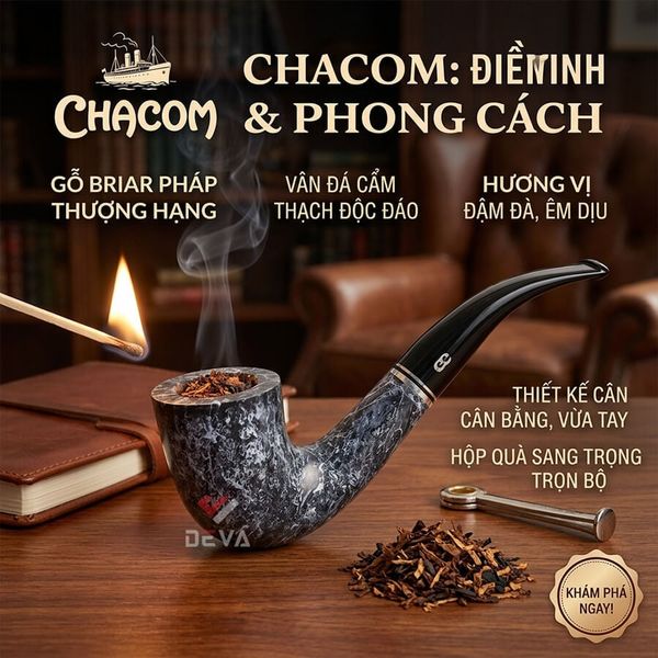Tẩu Chacom Atlas marbre N863
