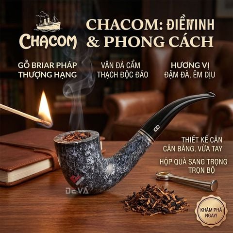 Tẩu Chacom Atlas marbre N863