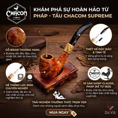 Tẩu Chacom gỗ thạch nam cao cấp Supreme