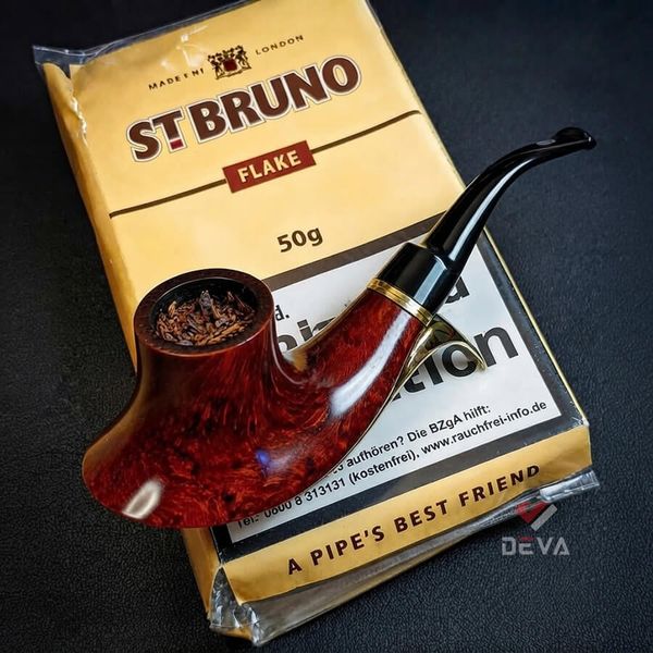 Tẩu gỗ đáy loe cán sừng chuyên dụng cho Cigar và thuốc lá sợi TS33