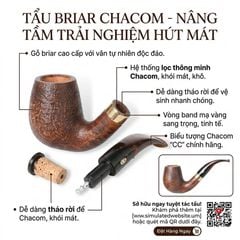 Tẩu thạch nam Chacom Churchill SB N851S