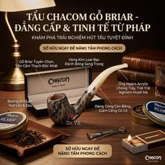 Tẩu chacom gỗ thạch nam Atlas taupe N43T