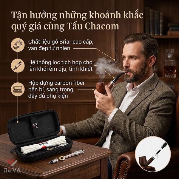 Tẩu Chacom Trousse Courbe
