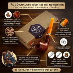 Tẩu gỗ thạch nam Chacom Montmartre N186