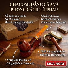 Tẩu gỗ thạch nam Chacom Montmartre N186