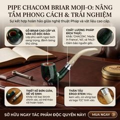 Tẫu gỗ thạch nam cán dài Chacom Mojito 40