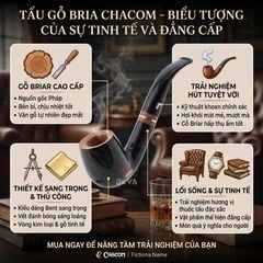 Tẩu gỗ Chacom Champs Elysees N43A