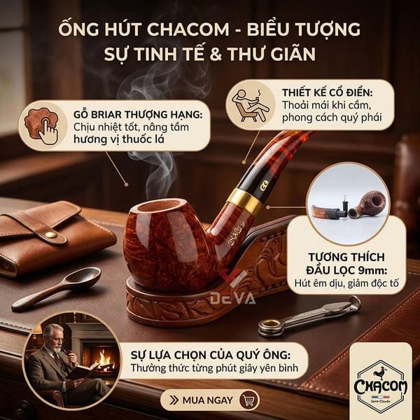 Tẩu thạch nam Chacom Churchill N184